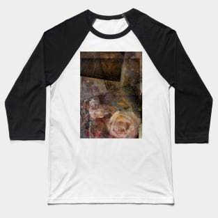 Rose flower in grunge abstract Baseball T-Shirt